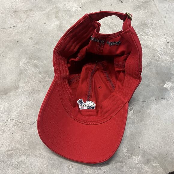 Vineyard Vines Lacrosse Hat Adjustable Red Whale Logo Preppy Strap Back Dad - Picture 4 of 6